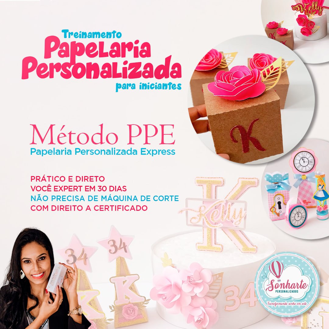 Curso de papelaria personalizada